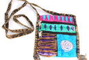 Light Blue Spiral Cross Body Patchwork Passport Bag