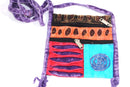 Light Blue Spiral Cross Body Patchwork Passport Bag by Wild Lotus