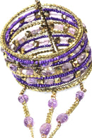 Amethyst Exotic Gemstone Bangle & Ring