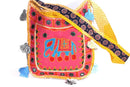 Mirror Work Elephant Multi Color Sling Jhola Bag