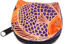 Colorful Fishies Coin Leather Purse by Wild Lotus