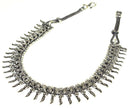 Silver Tone Tribal Charms Choker Necklace