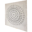 Black and White Elephant Mandala Chakra Star Full Size Tapestry Wall Art | Wild Lotus® | @wildlotusbrand