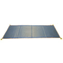 Blue Cotton Handloom Table Top Runner with Tassel Fringe Accent