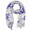 Purple Floral Pattern Pareo Beach Hawaiian Sarong Scarf | Wild Lotus® | @wildlotusbrand