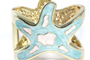 Aqua Starfish Glitz Bangle