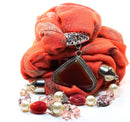 Orange Serengeti Sunset Pendant Scarf