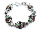 Brilliant Multi Crystal Owl Bracelet