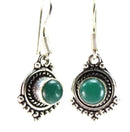 Vivid Green Point Earrings