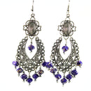 Blue Breezy Skies Scroll Work Style Earrings
