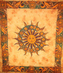 Saffron Sun Chakra & Sun Signs Tapestry