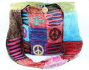 Cotton Stonewashed Om, Peace and Spiral Bag
