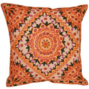 Pink Indian Mirror Work Chandrama Cushion Cover Design Home Accent Furnishing - 16 x 16