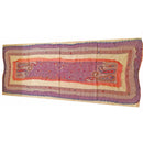 Purple Three Layered Handspun Design Embroidered Table Runner and Stole | Wild Lotus® | @wildlotusbrand
