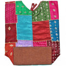Raw Silk and Silk Embroidery Art Floral Patchwork Shoulder Bag | Wild Lotus® | @wildlotusbrand
