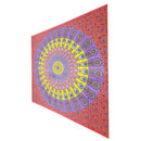 Vibrant Peacock Mandala Tapestry