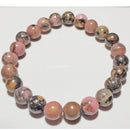 8mm Rhodonite Elastic Stretch Bracelet | Wild Lotus® | @wildlotusbrand