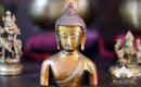 Brass Buddha Bust Figurine Showpiece